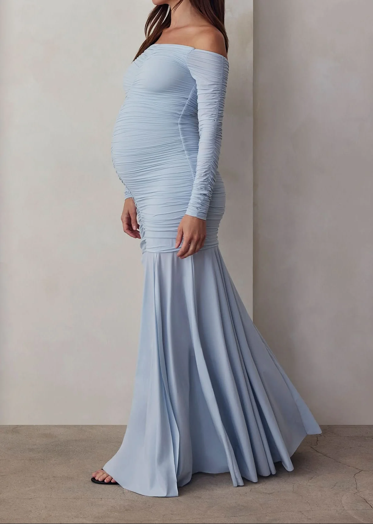 Airbrush Off The Shoulder Dress - Image 7