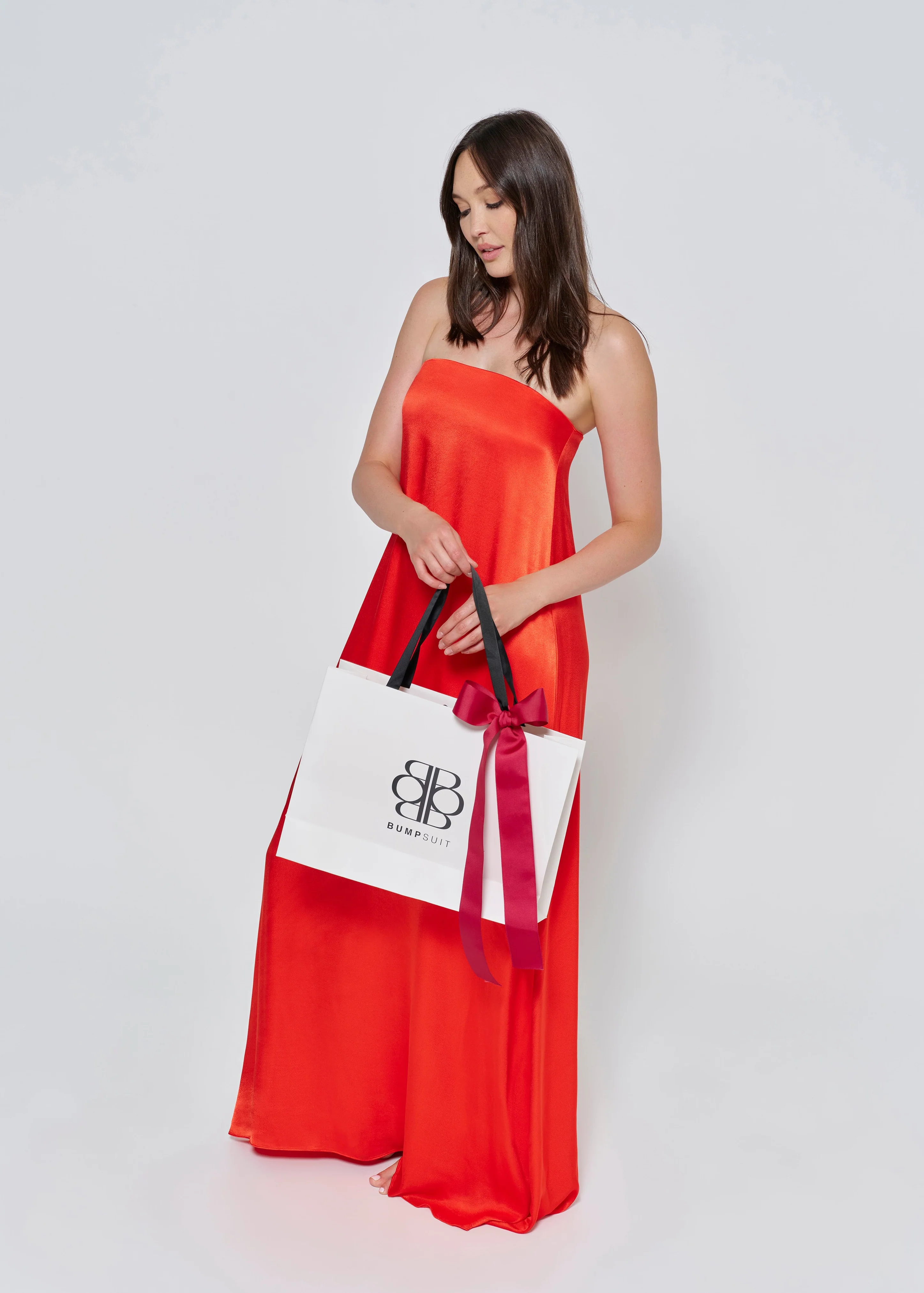 Brushed Satin Gown - Image 33