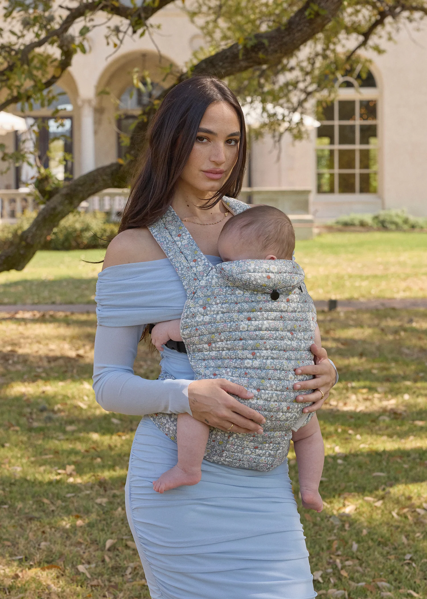 Bumpsuit Armadillo Baby Carrier - June's Meadow (Liberty London) - Image 3