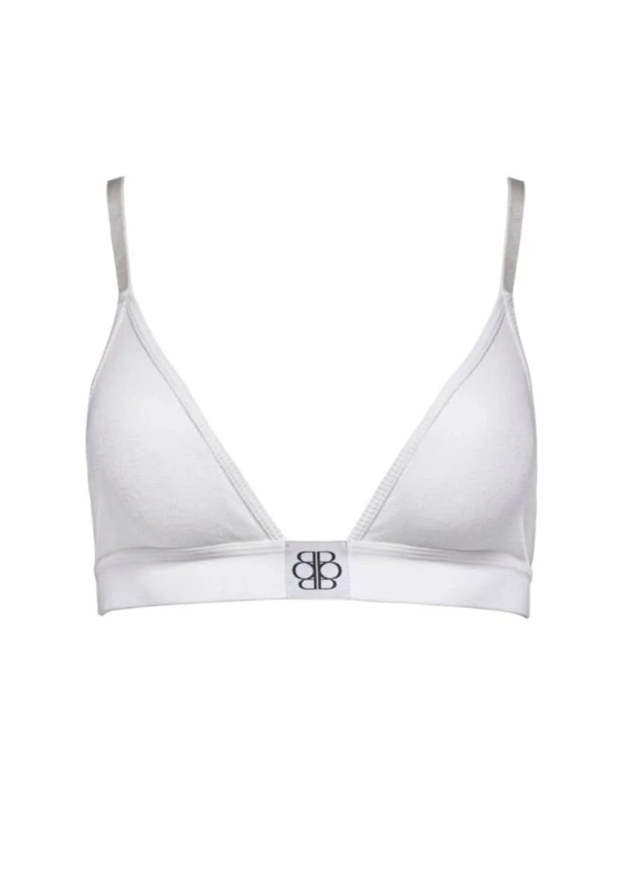 EMILY DIDONATO - Cotton Rib Triangle Bralette - Image 6