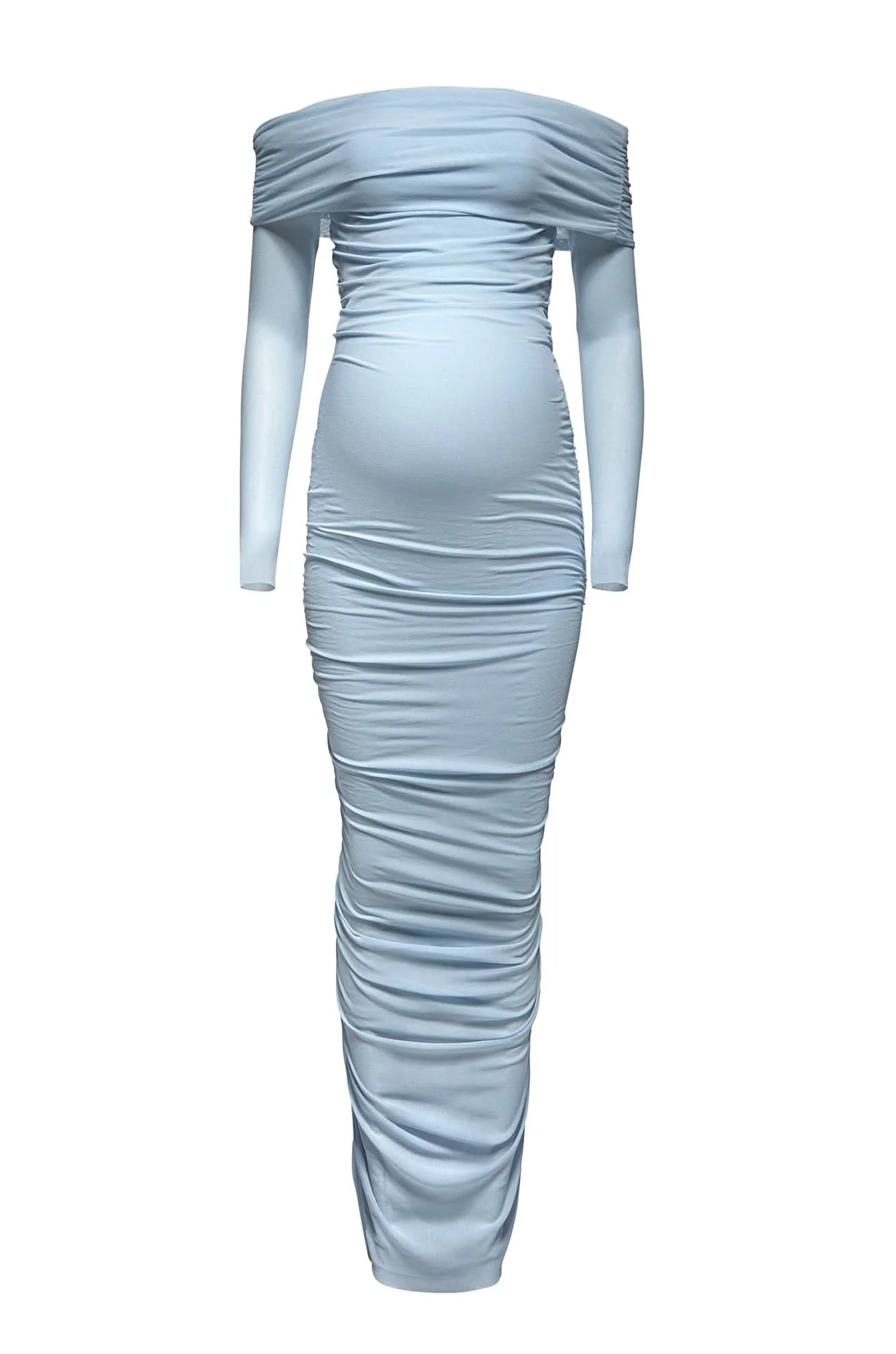 Off The Shoulder Soft Mesh Dress - Image 18