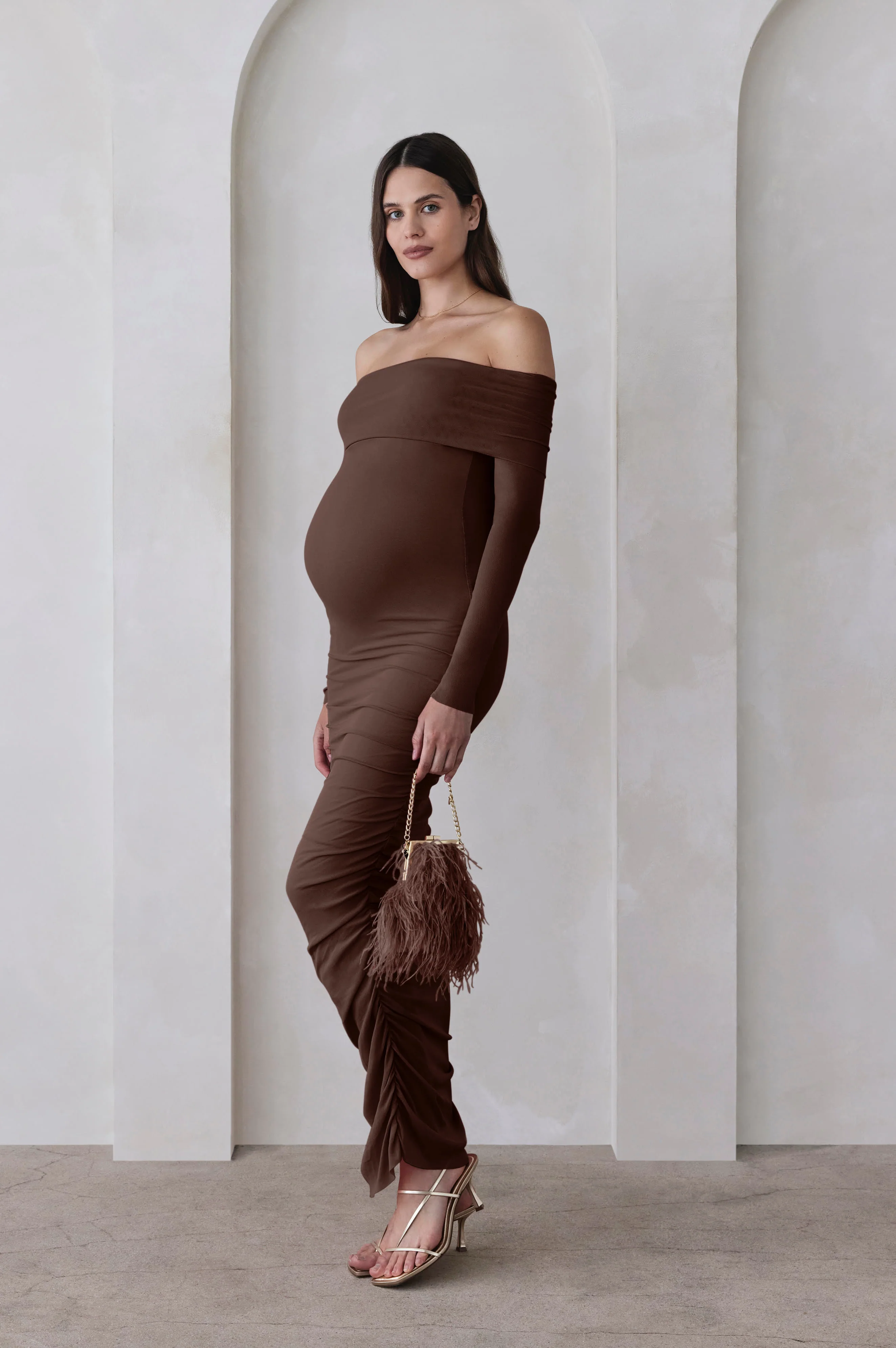 Off The Shoulder Soft Mesh Dress - JASMINE TOOKES X BUMPSUIT - Image 14