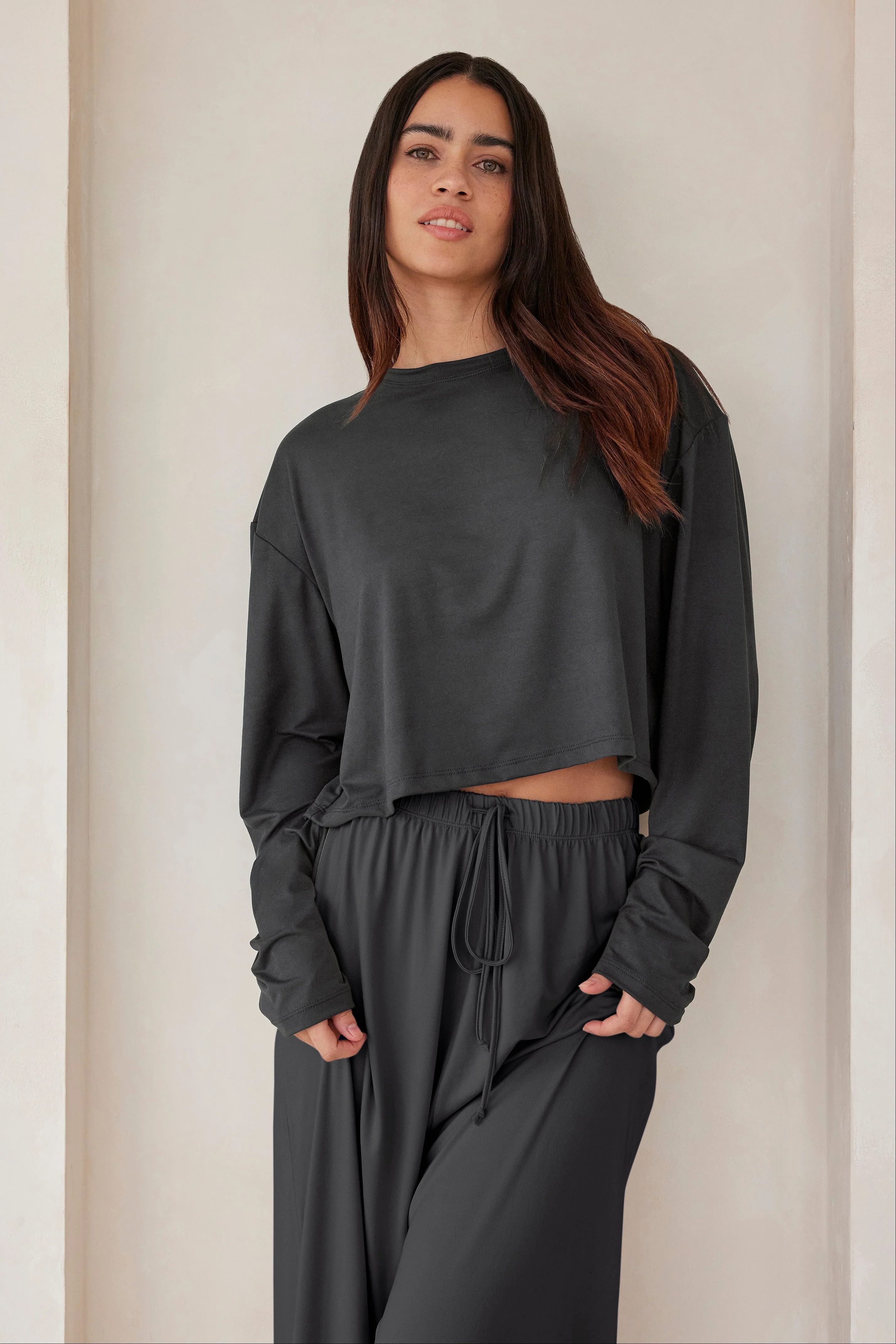 The Cloud Long Sleeve Crop Tee - Image 29