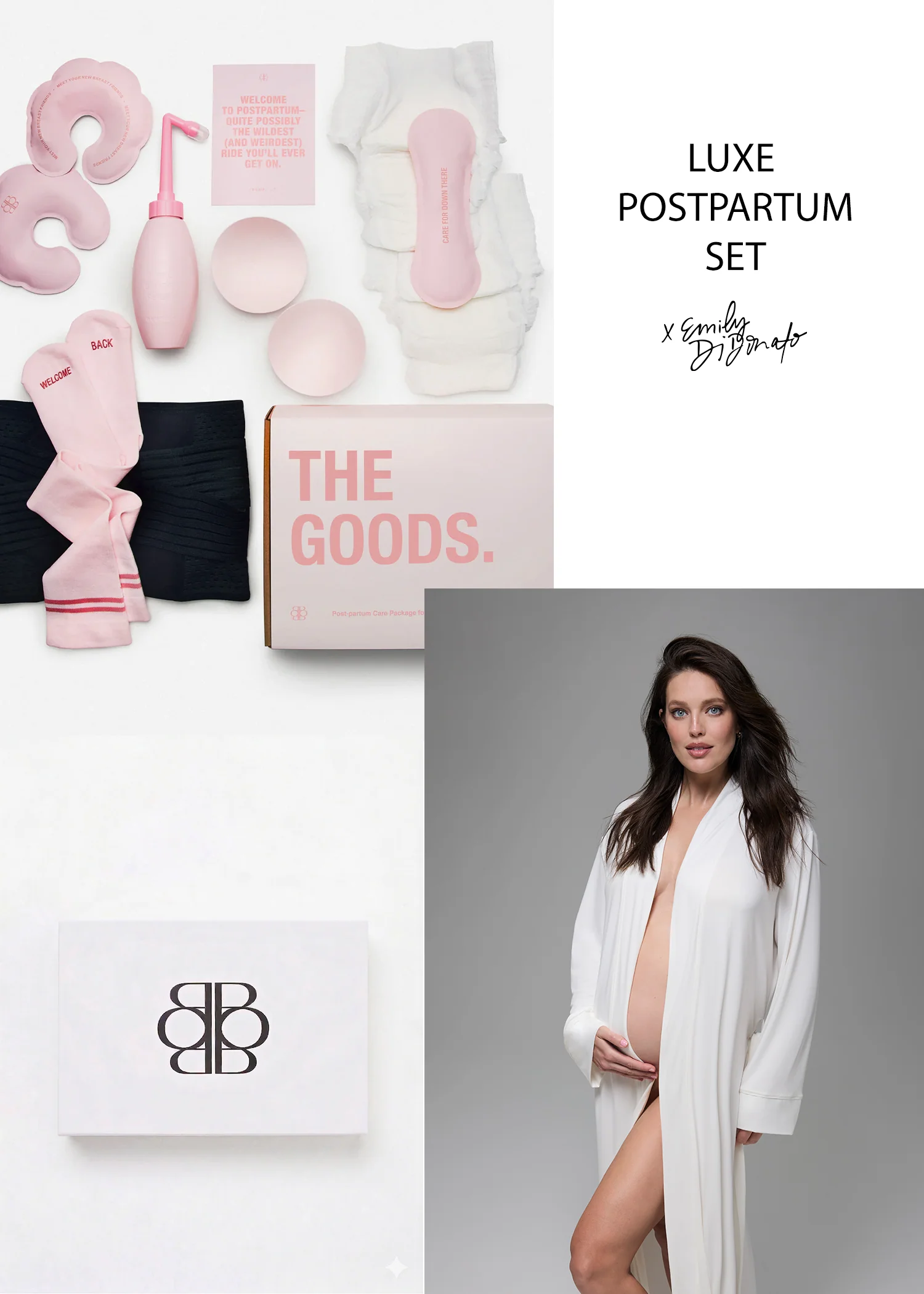 The Luxe Postpartum Set x Emily Didonato