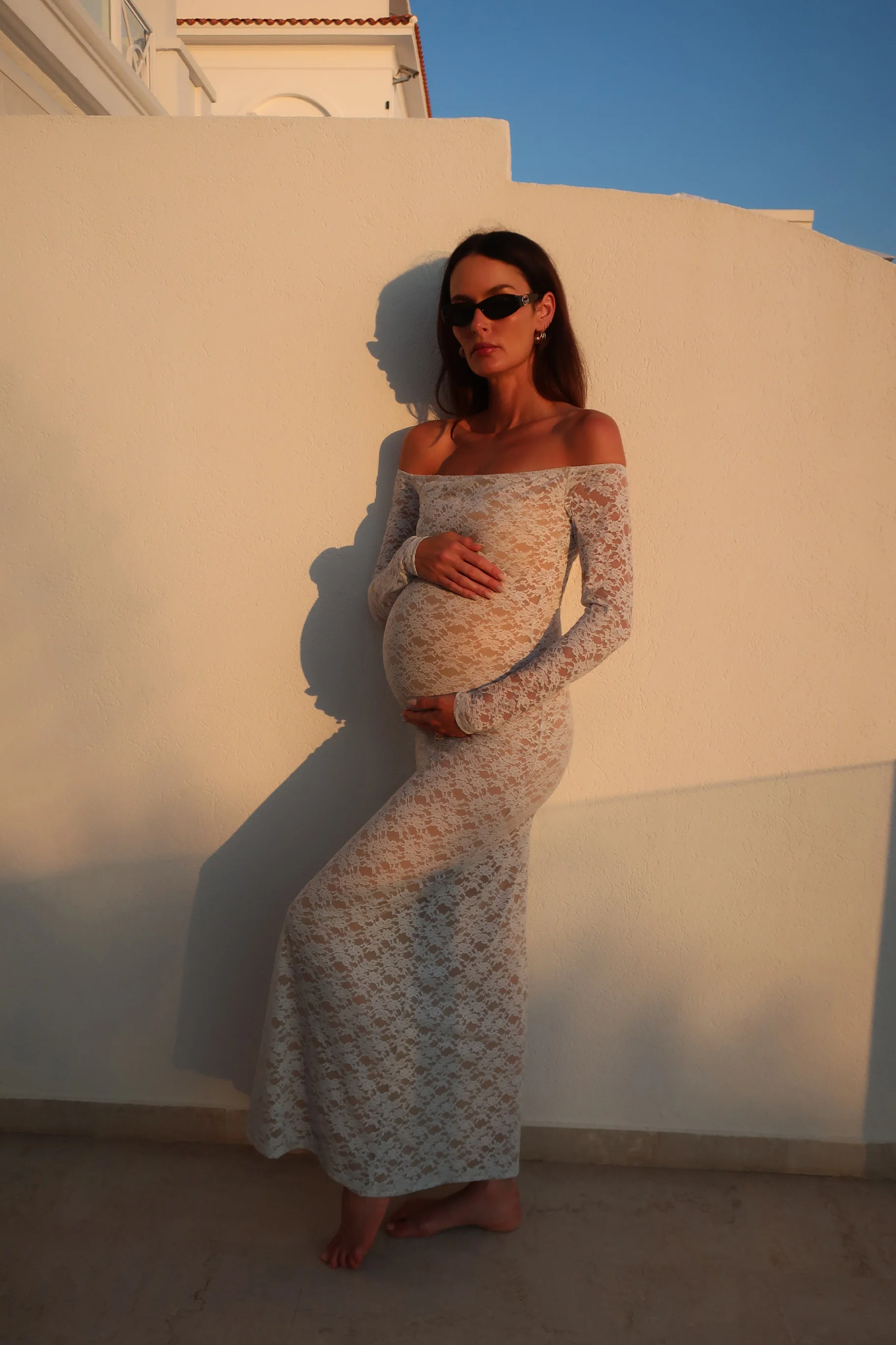 Off The Shoulder Lace Dress - Image 3