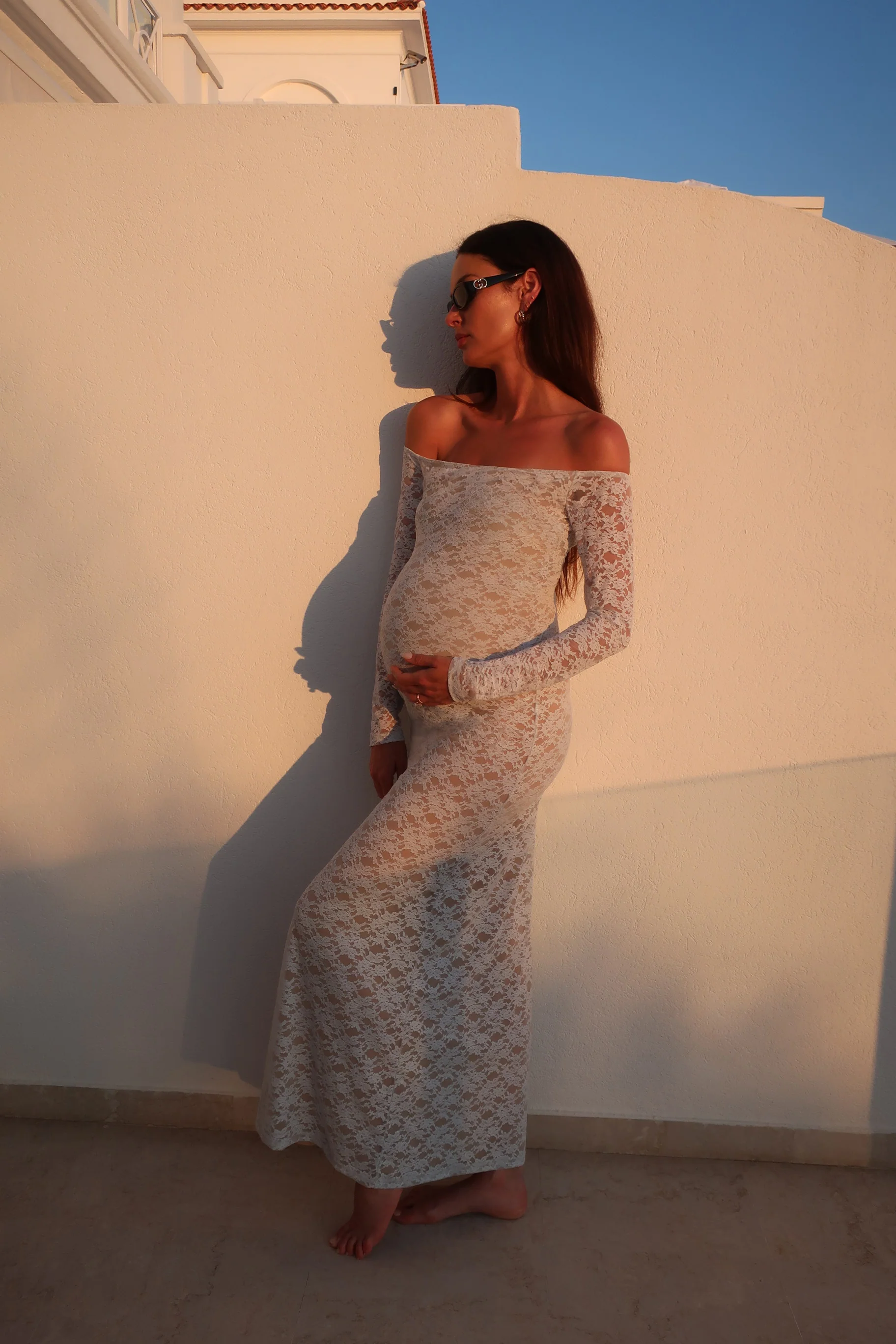 Off The Shoulder Lace Dress - Image 5