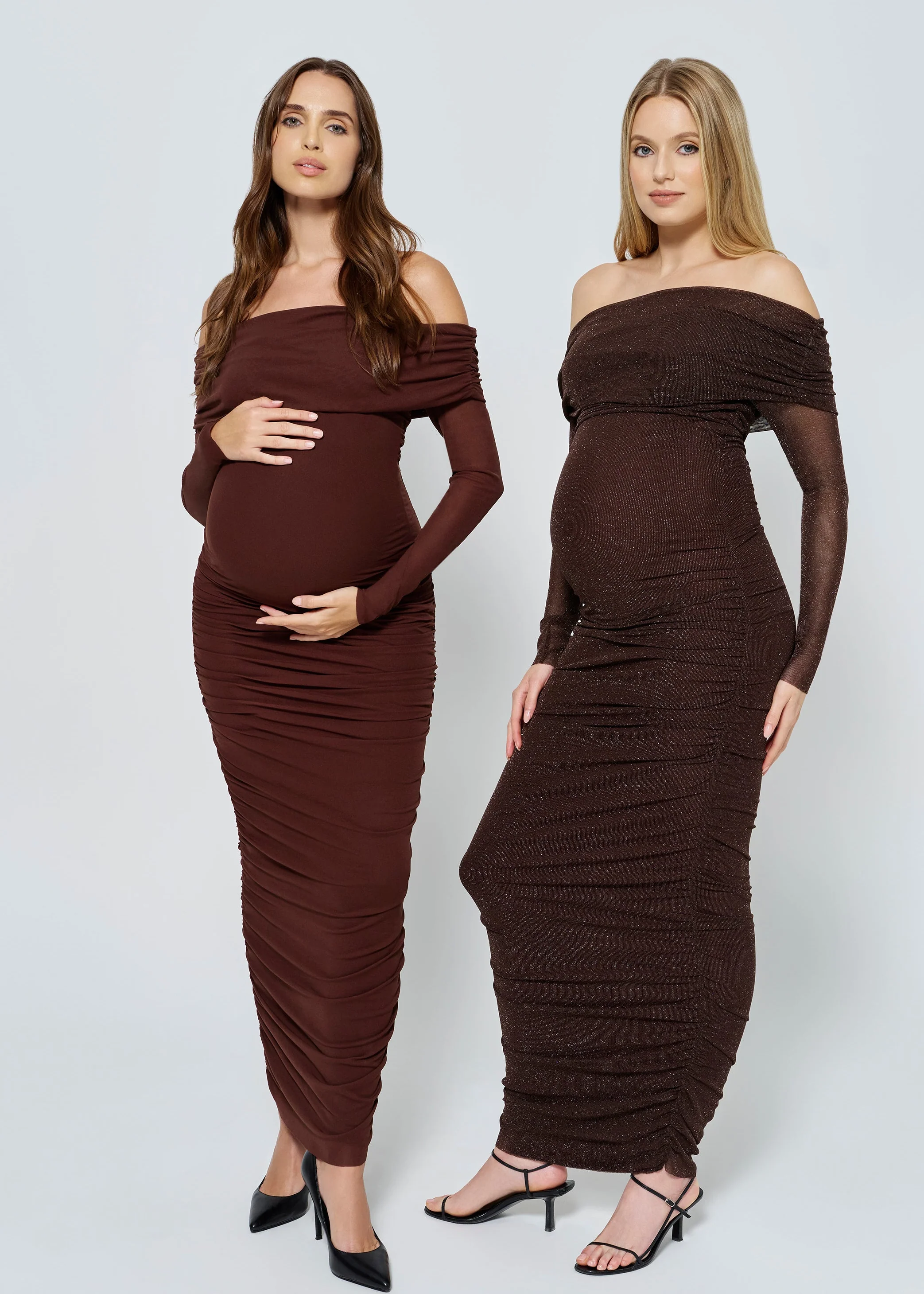 Off The Shoulder Soft Mesh Dress - Image 3