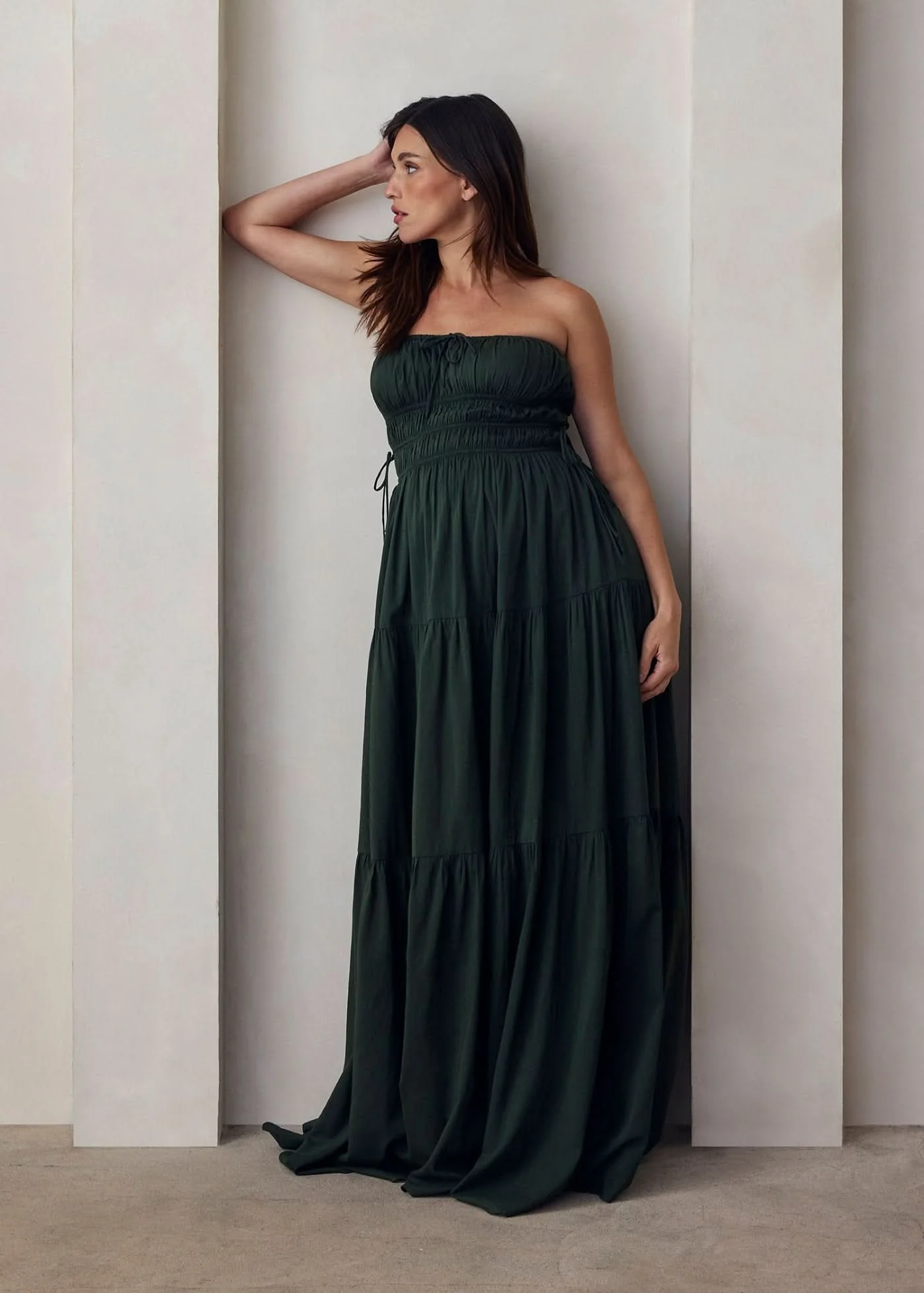 Shirred Strapless Gown - Image 14