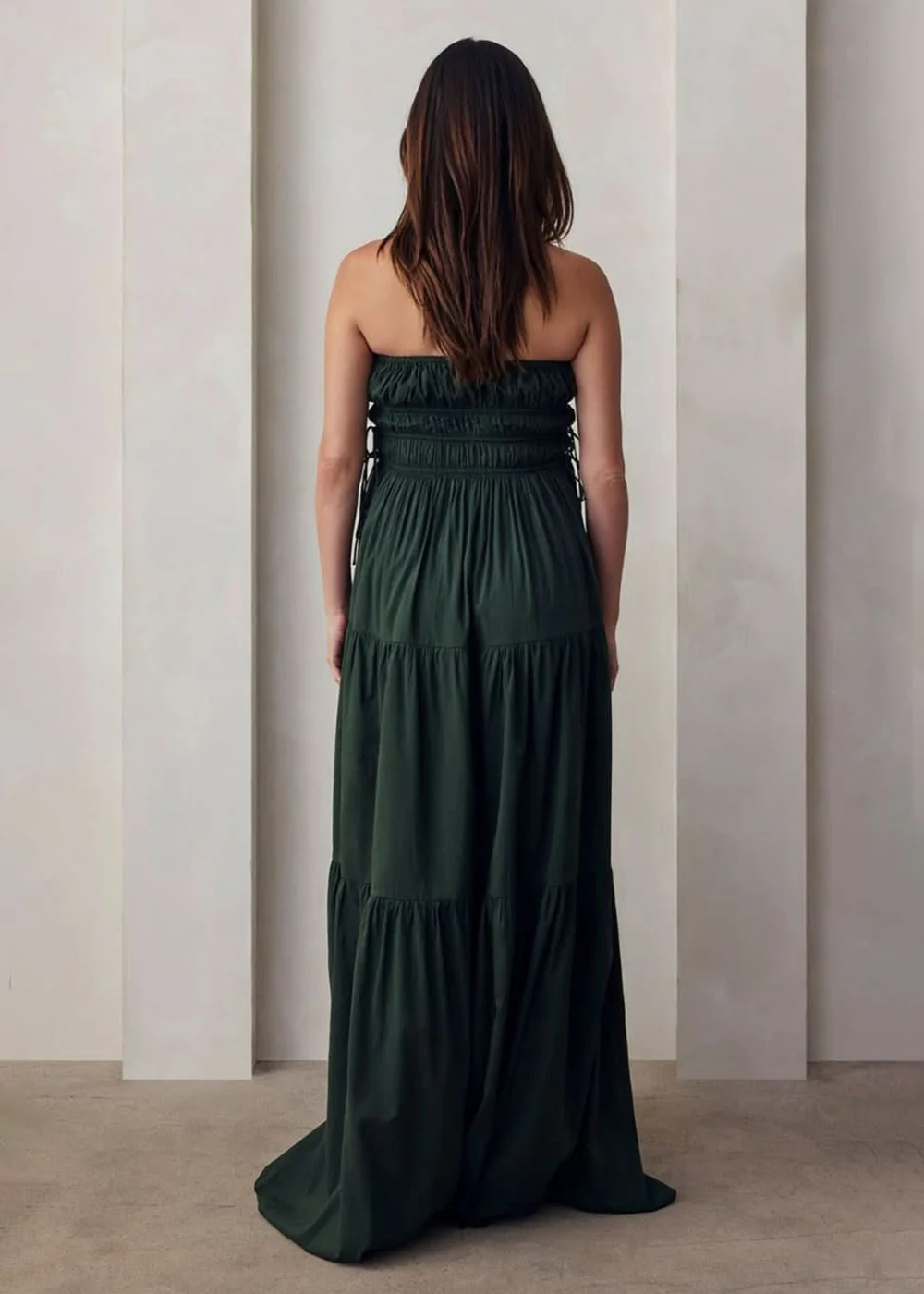 Shirred Strapless Gown - Image 17