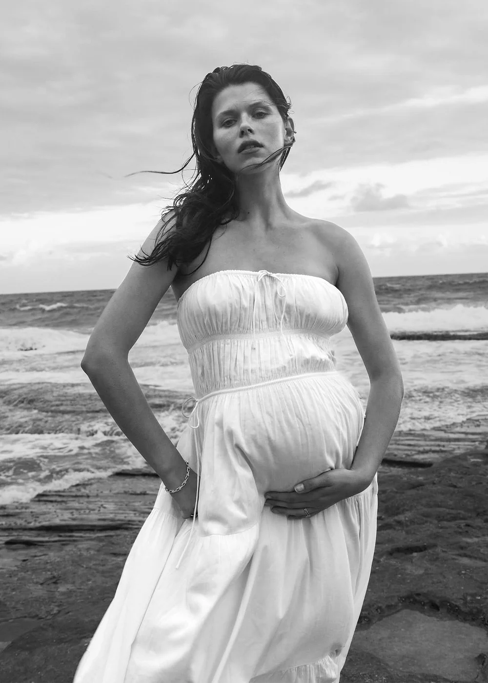 Shirred Strapless Gown - Image 7