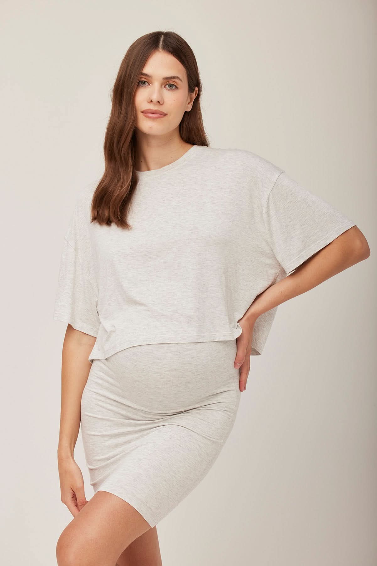 The Cotton Maternity Mini Skirt - Image 2