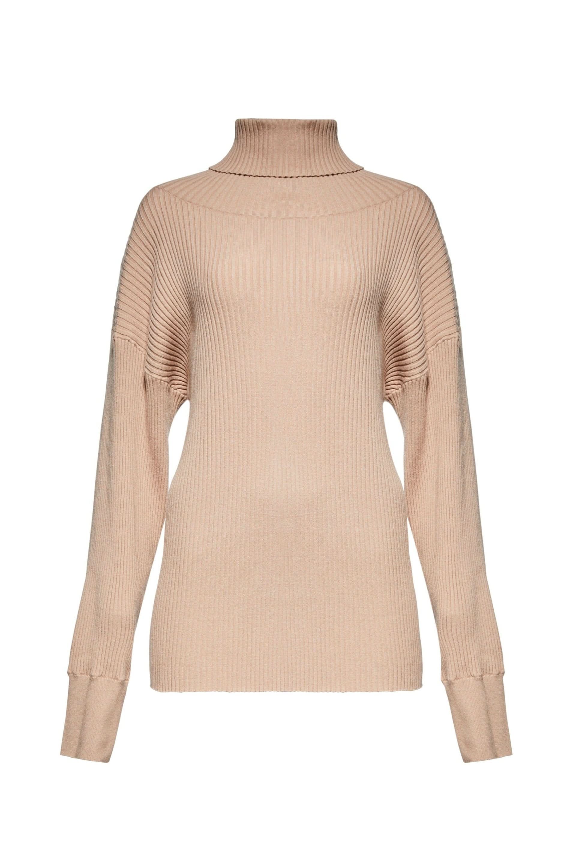 Cozy Knit Oversized Turtleneck Sweater - Image 4