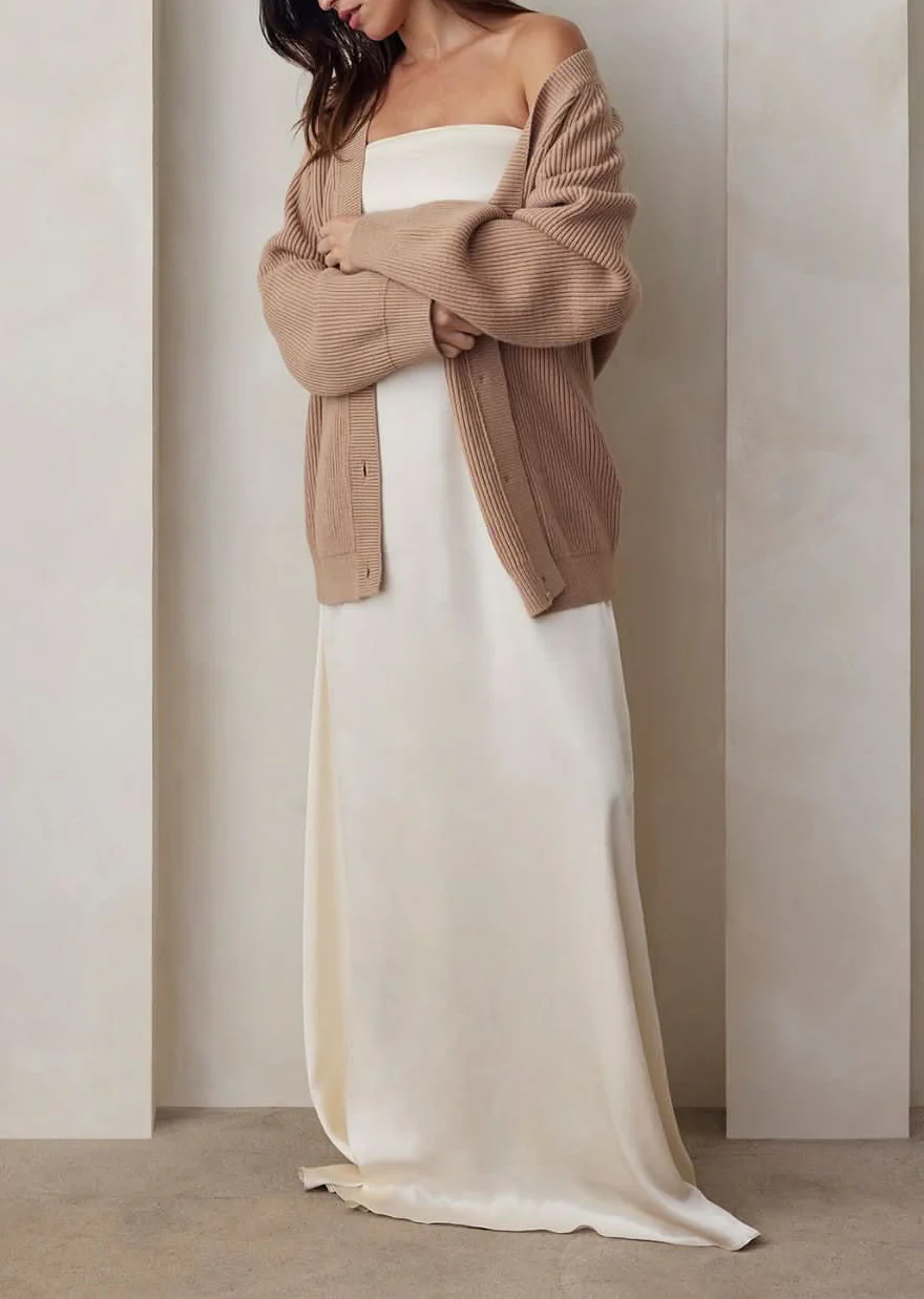 Cozy Knit Ribbed Cardigan - Image 3