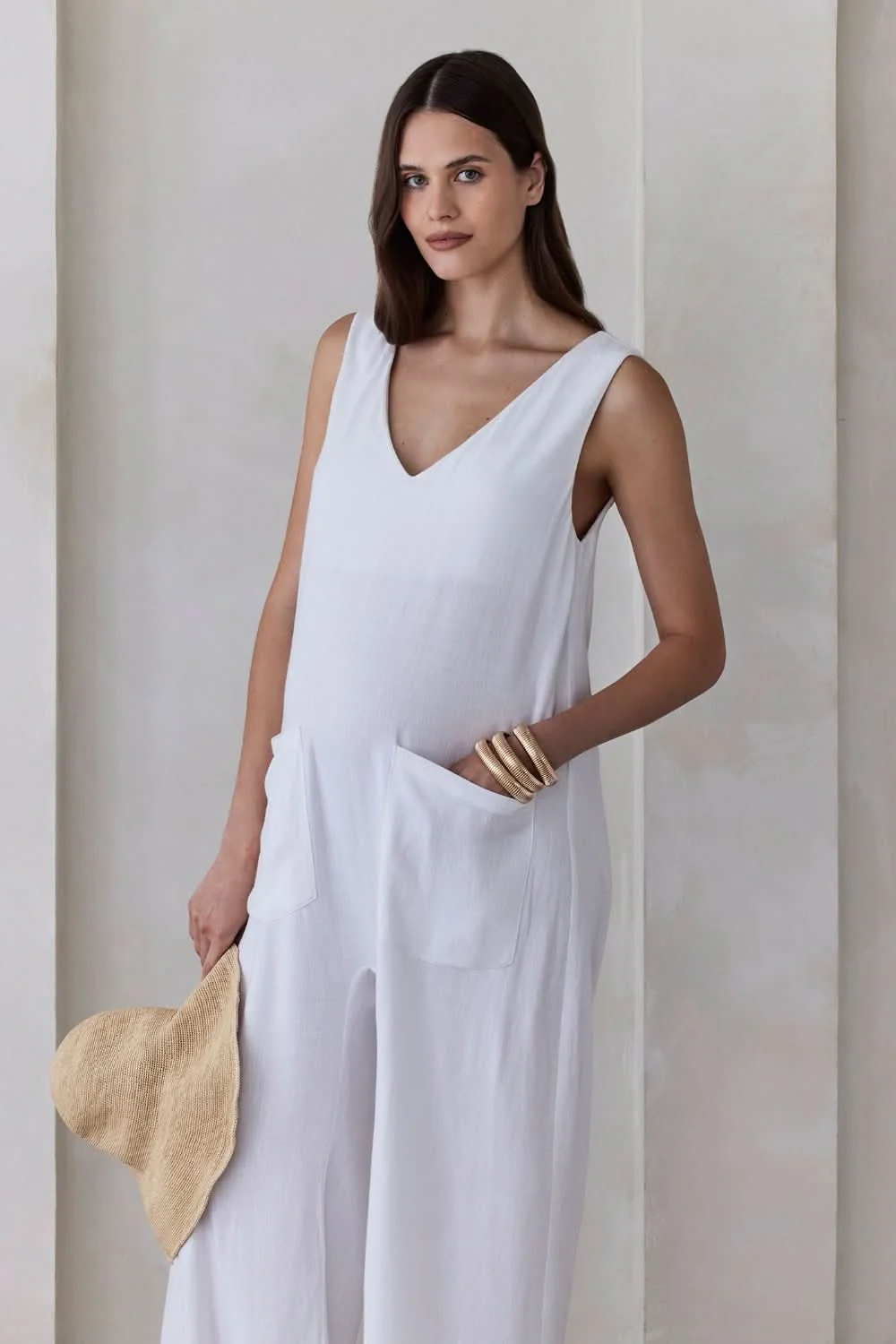 Oversized Linen Jumpsuit - Image 4