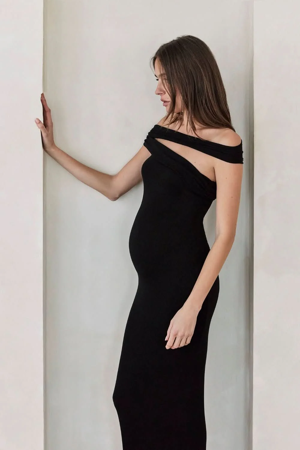 Soft Rib Maxi Cross-Over Dress - Image 3