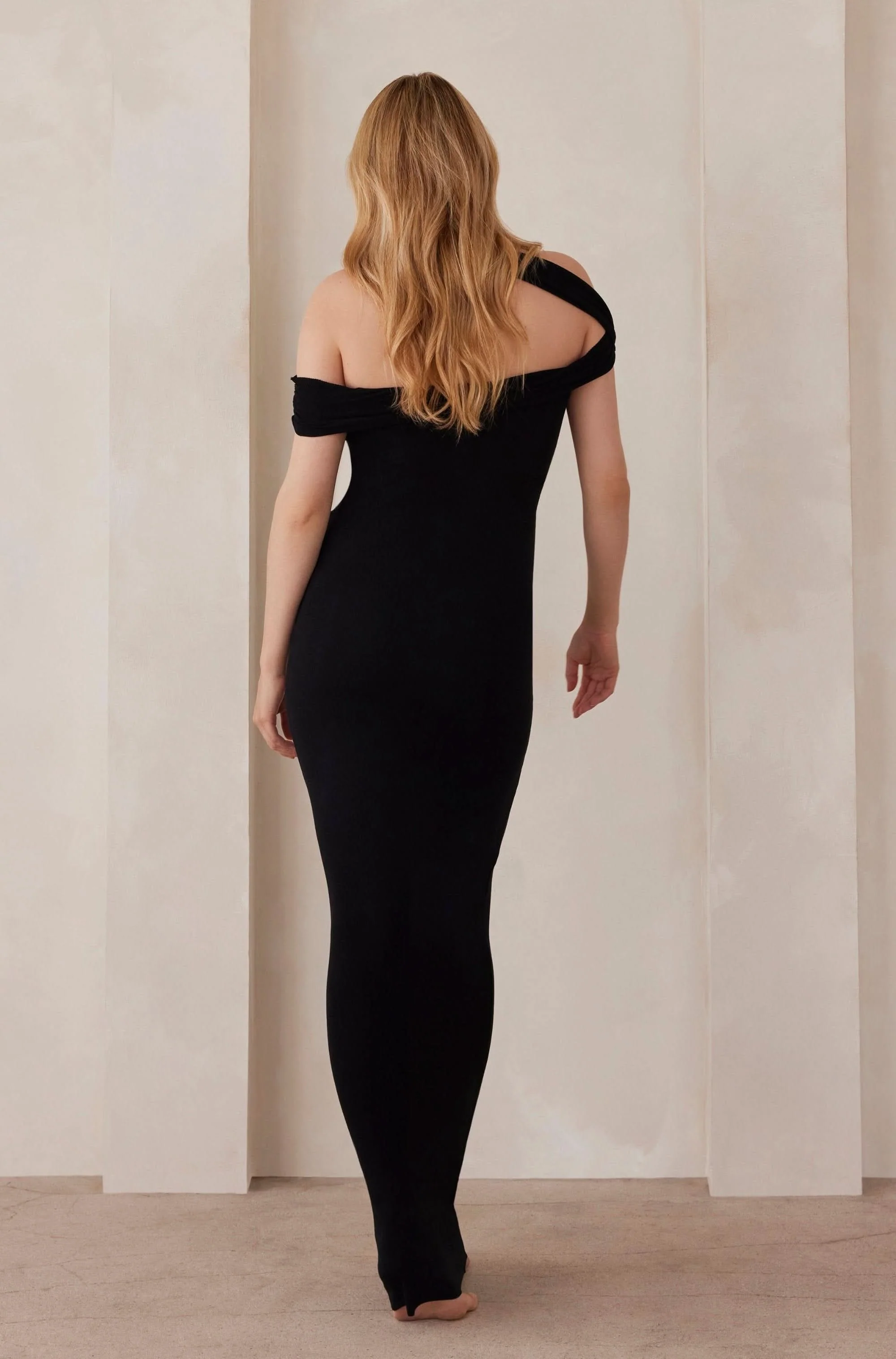 Soft Rib Maxi Cross-Over Dress - Image 6
