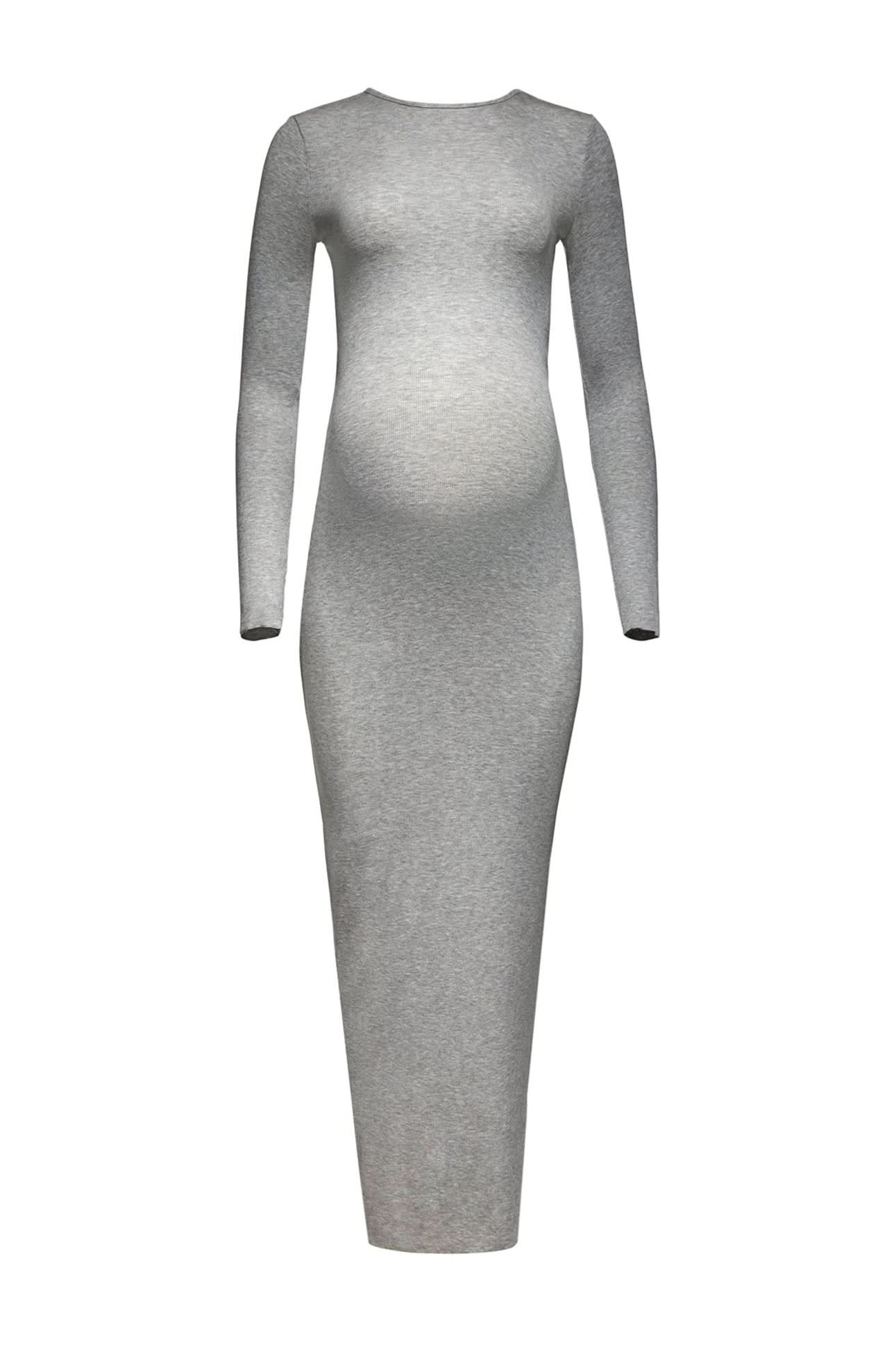 Soft Rib Maxi Long Sleeve Dress - Image 12
